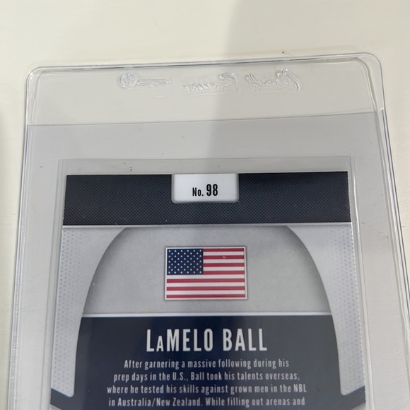 LaMelo Ball 2020 Panini Prizm Draft Picks Global Prospects Green Prizm RC #98 - Picture 7 of 8